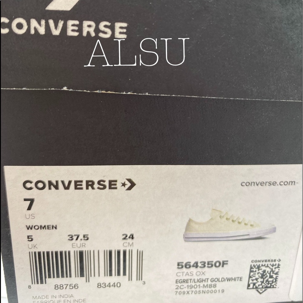 Converse Ctas Low Top Canvas Egret Gold W AUTHENT - Picture 8 of 8